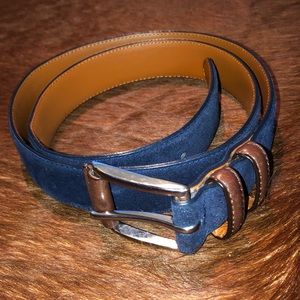 Brooks Brothers Blue suede belt 34